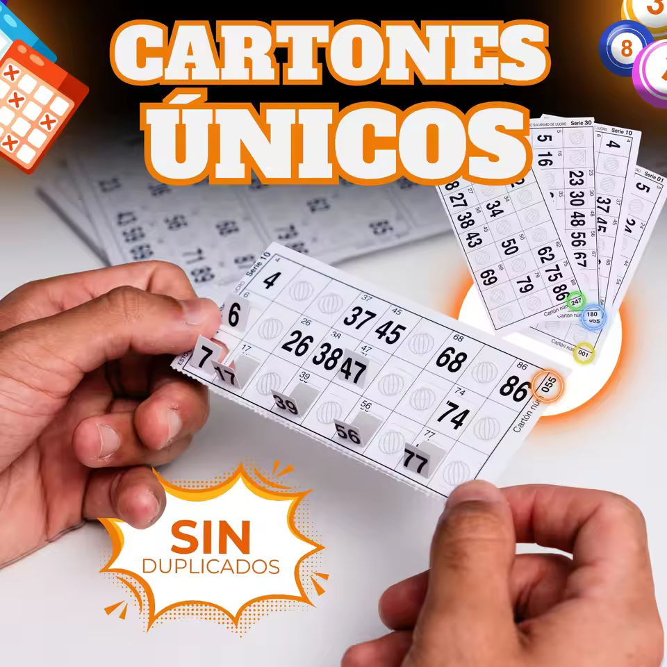 Bingo Familiar 90 Bolas + 960 Cartones Troquelados - Imagen 6