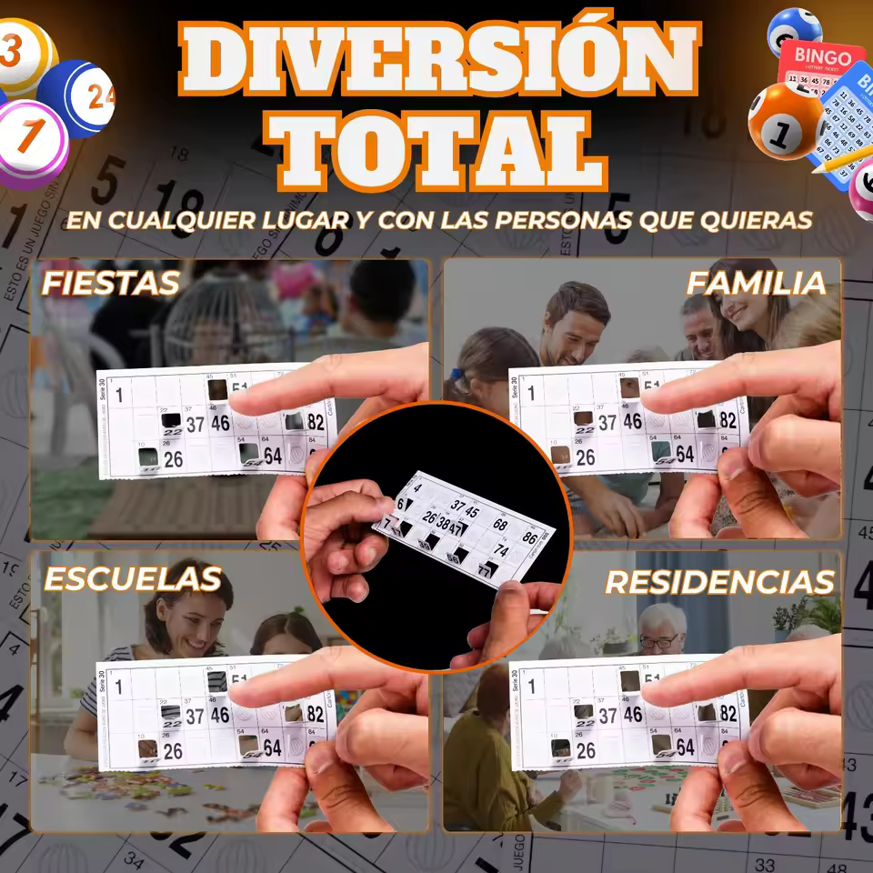 Bingo Familiar 90 Bolas + 960 Cartones Troquelados - Imagen 7