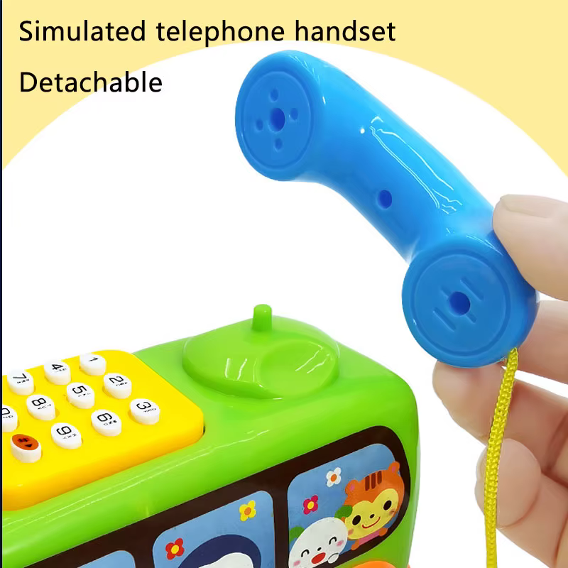Coche Autobús Telefónico Bebé Montessori - Juguete Educativo con Teclado y Sonidos para +1 Año - Imagen 4