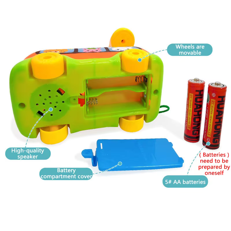 Coche Autobús Telefónico Bebé Montessori - Juguete Educativo con Teclado y Sonidos para +1 Año - Imagen 5