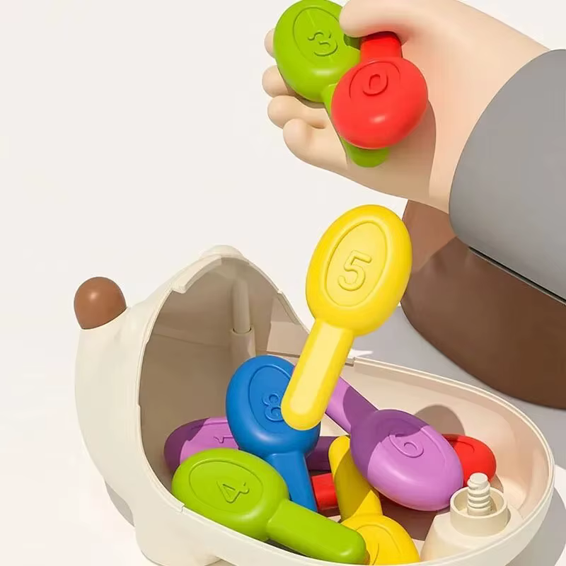 Erizo Sensorial Montessori - Juguete Educativo Entrenamiento Concentración y Motricidad Fina Bebé - Imagen 4