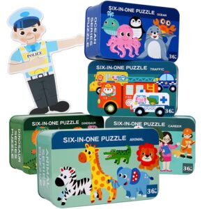 Rompecabezas Madera Montessori Alfabeto y Números - Juguete Educativo para Niños 1-3 Años