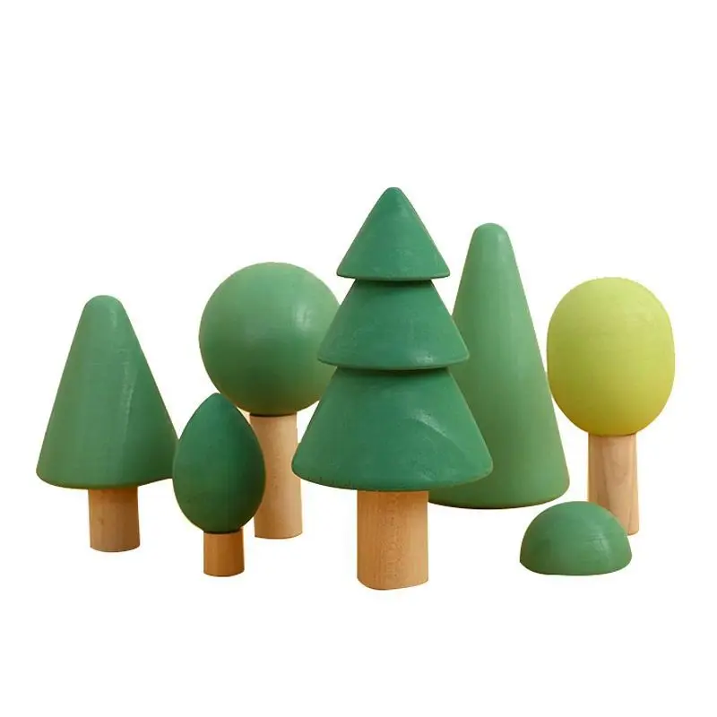 Arco Iris Waldorf de Madera Natural - 7 Piezas Apilables - Imagen 6